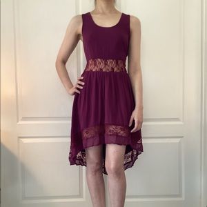 Topshop Purple High Low Dress Size 4